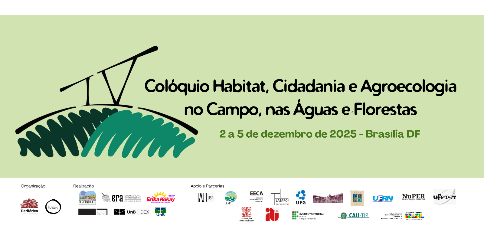  IV Colóquio Habitat, Cidadania e Agroecologia no Campo, nas Águas e Florestas